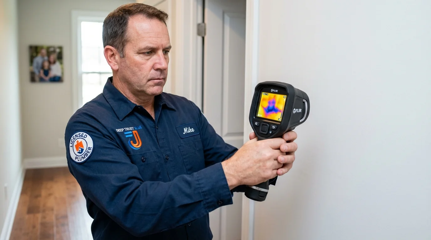 Thermal imaging leak detection by Johns Plumbing LLC in Santa Fe Springs